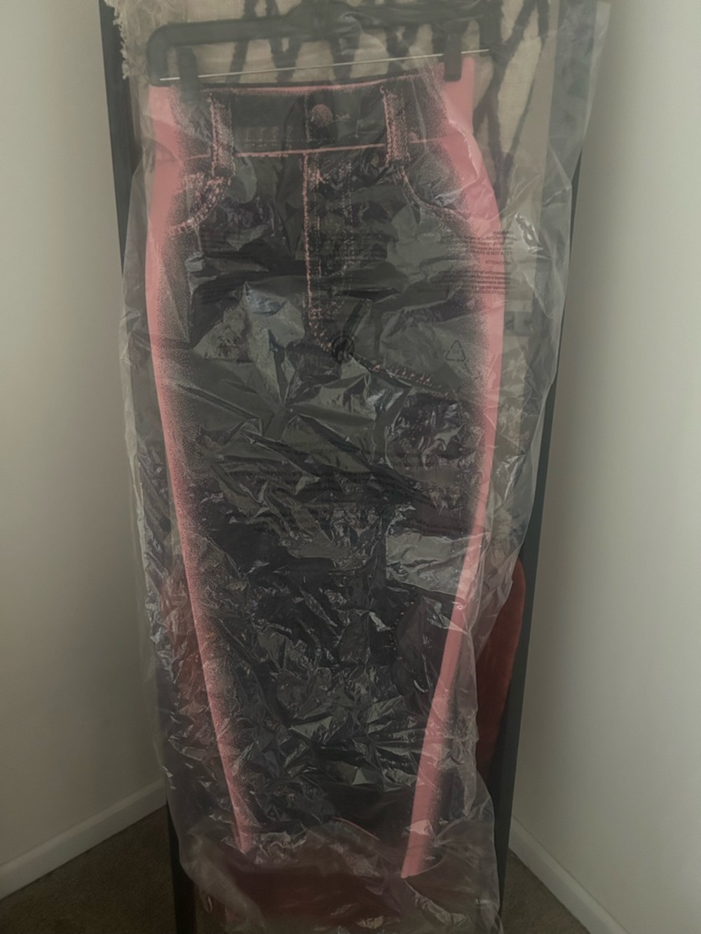 PH5 Black Asymmetrical Scalloped Denim Skirt - Picture 4 of 10